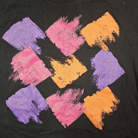 Vintage Jordache Tshirt Large Graphic Print Singlestitch 80s Minimalist Retro - Picture 2 of 10